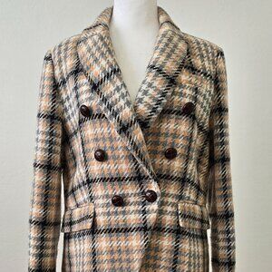Stella + Lorenzo Houndstooth Coat Jacket Women’s Large Tailored Fit